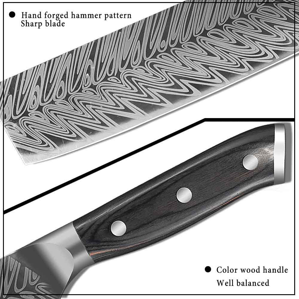 Damascus knives are highly sought after by professional chefs, collectors and knife enthusiasts for their aesthetics and superior cutting performance. They are known for their ability to maintain a sharp edge for extended periods of time and their resistance to chipping and corrosion.