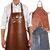 BBQ apron leather 85 x 62cm, Farbe Grillschürtzen: Braun