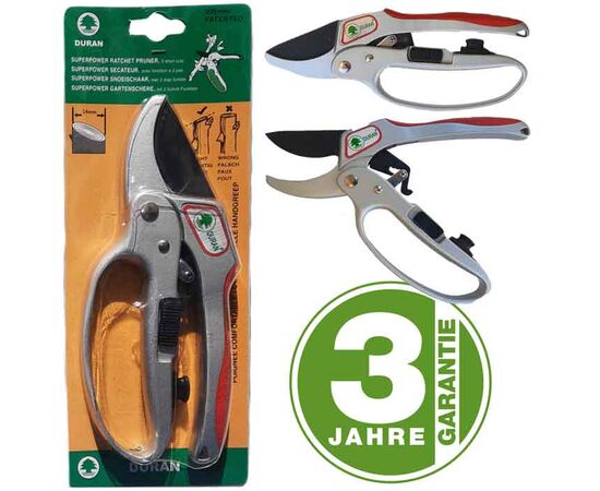 Extra strong ratchet scissors with power amplification, 4 image